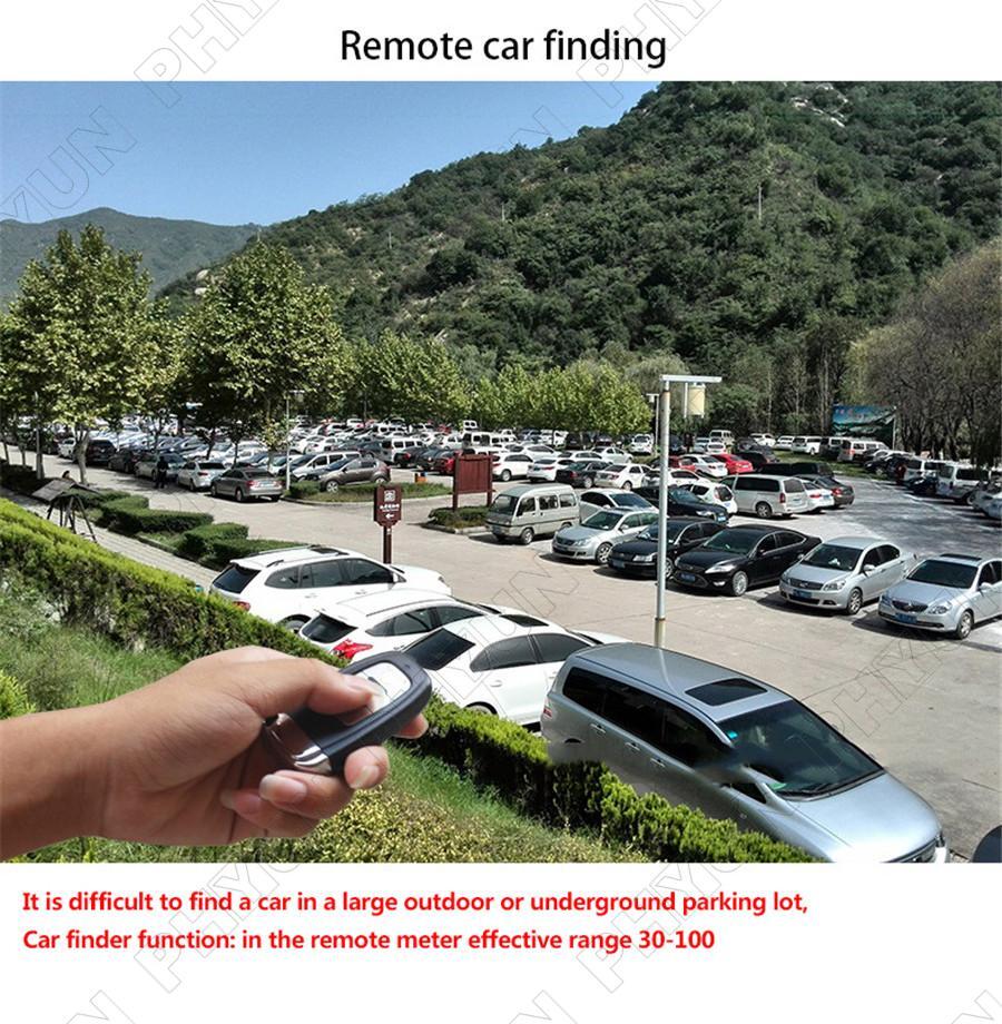Car Alarm System Auto Security Keyless Entry Push Button Remote Engine Start Kit