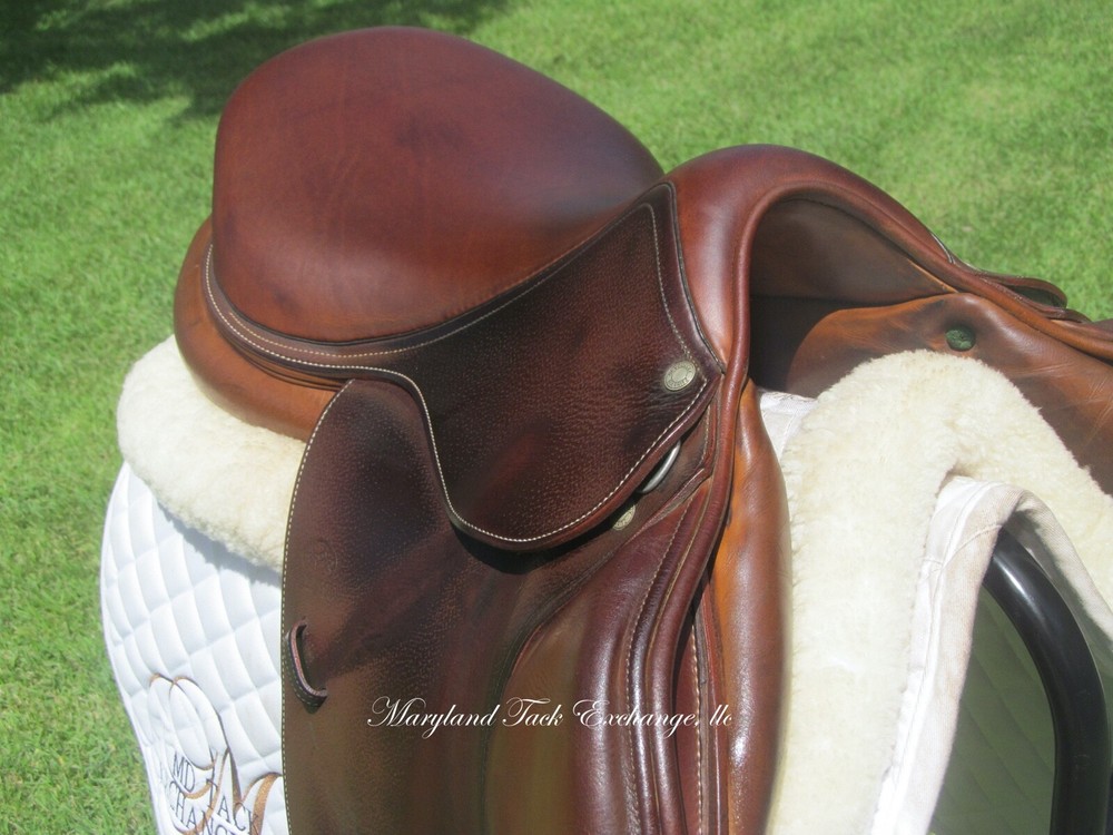 18" DEVOUCOUX BIARRITZ D3D close contact jumping saddle 3A flaps-2014 MODEL!