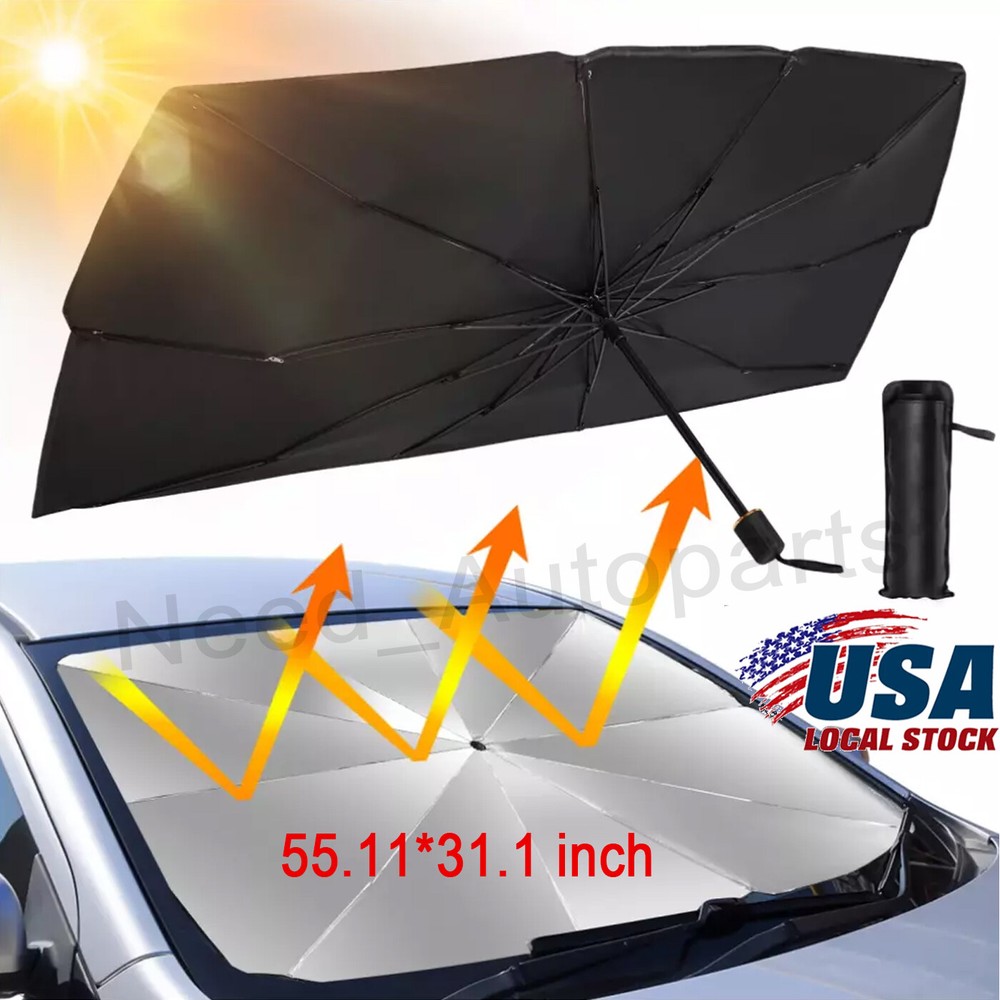 Car Windshield Sun Shade Umbrella Front Window Cover Visor Foldable UV Block