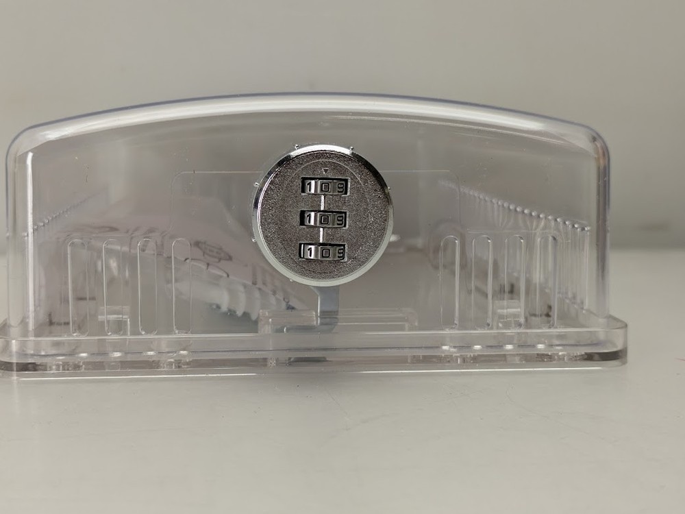 StatGuardPlus Universal Thermostat Guard Cover Clear with Changeable Code Lock