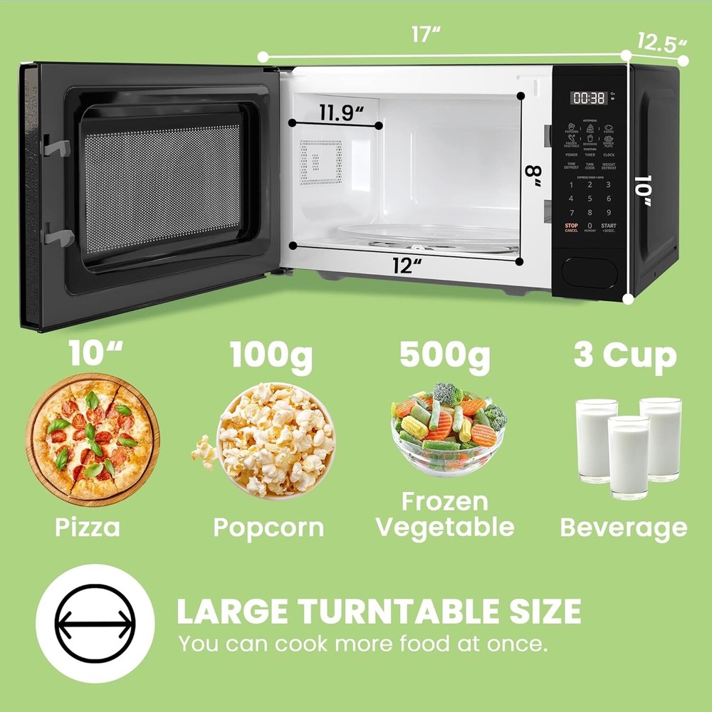 COMFEE Deluxe Counter Top One Touch Microwave Oven