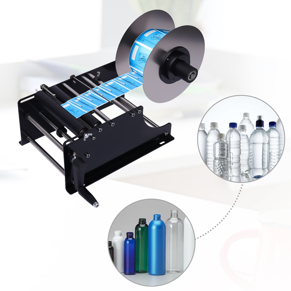 MT-30 Semi-automatic Label Applicator Round Bottle Cans Labeling Machine Labeler