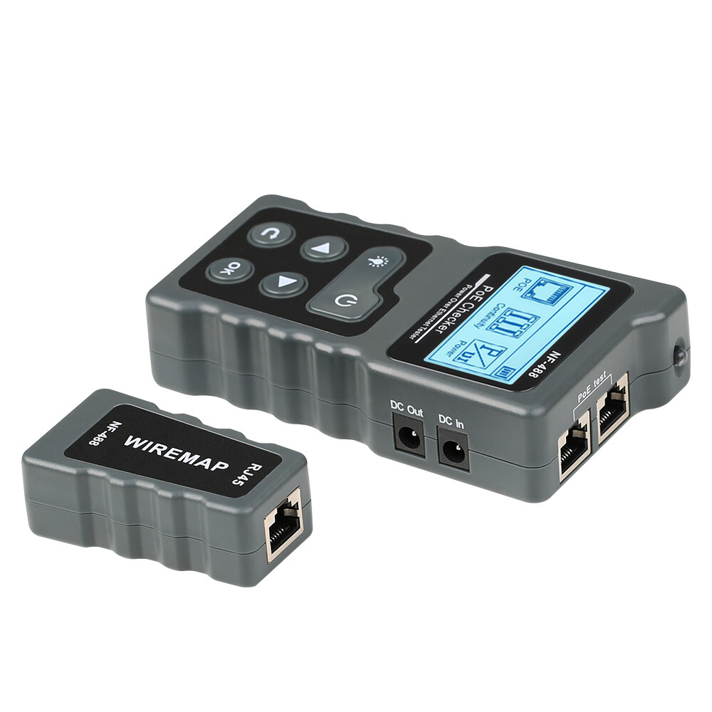 Noyafa PoE Checker Inline PoE Voltage and Current Tester with Cable Tester