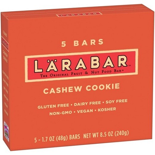 Larabar Cashew Cookie Fruit & Nut Food Bar 2 Box Pack