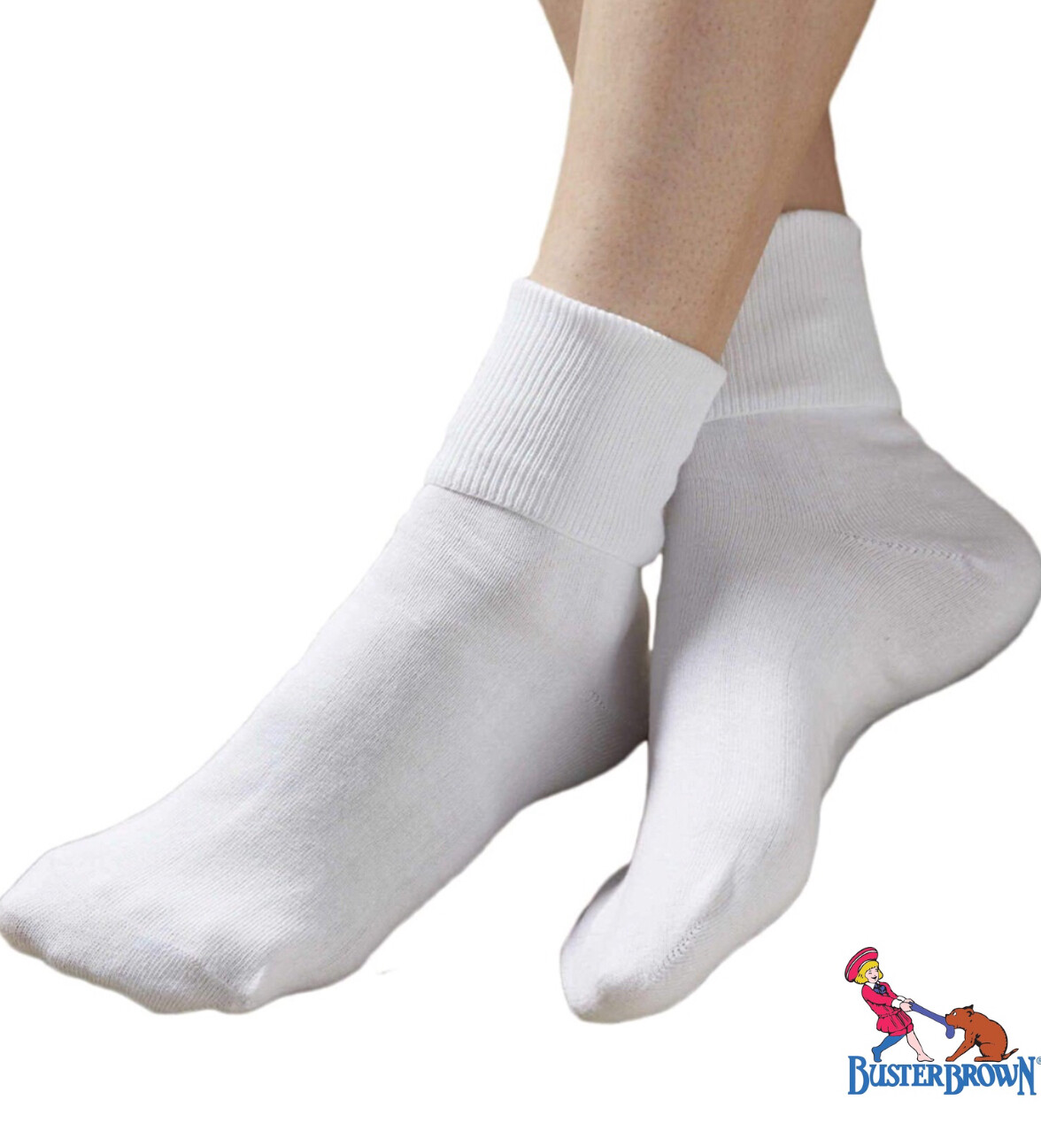 BUSTER BROWN Womens Cotton Socks Bobby Socks 100% Cotton Ankle Socks for Women