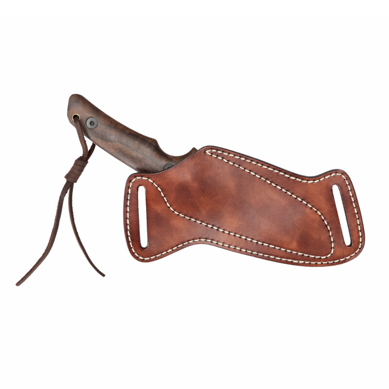 TOURBON Leather Engraved Fixed Blade Knife Sheath Belt Pouch EDC Knives Case