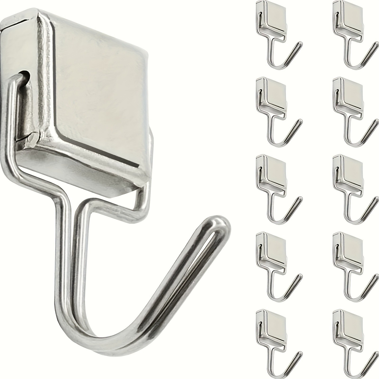 10 Pack Magnetic Hooks Heavy Duty, 10 lbs Strong Magnet Hooks - Multipurpose