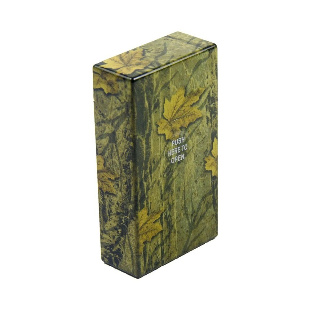 5 Pack 100' Size Push-to-Open Plastic Cigarette Case Camouflage Design