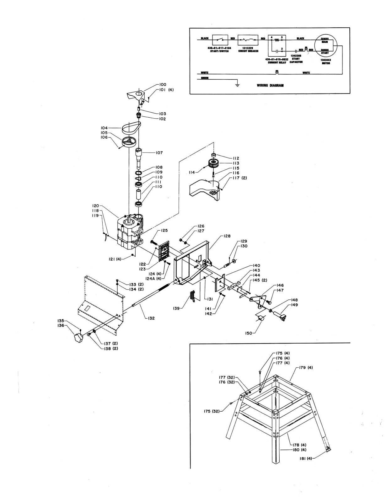 Delta Router/Shaper 43-505,43-506, 43-513 Instruct & Parts Manual #2034