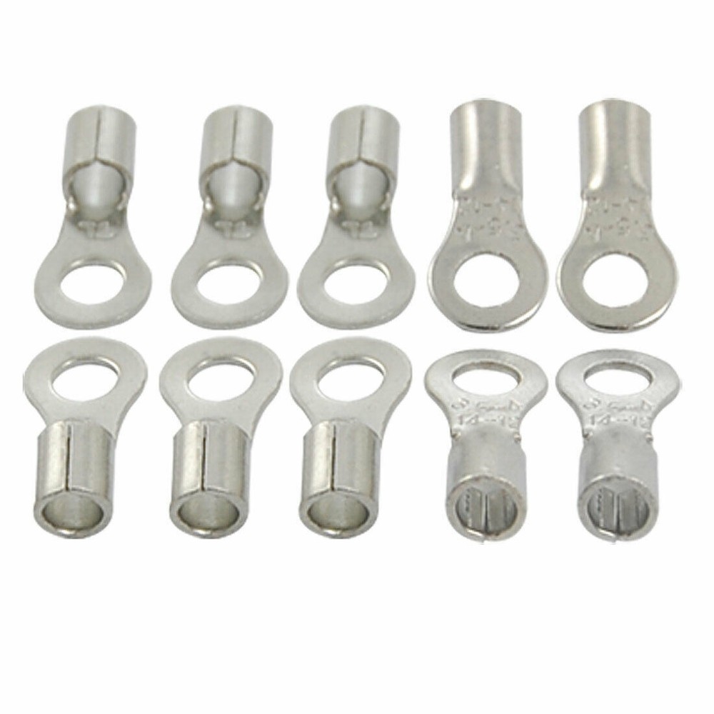 10 Pcs RNB 3.5-4 Type Non Insulated Ring Terminals Wire Connector