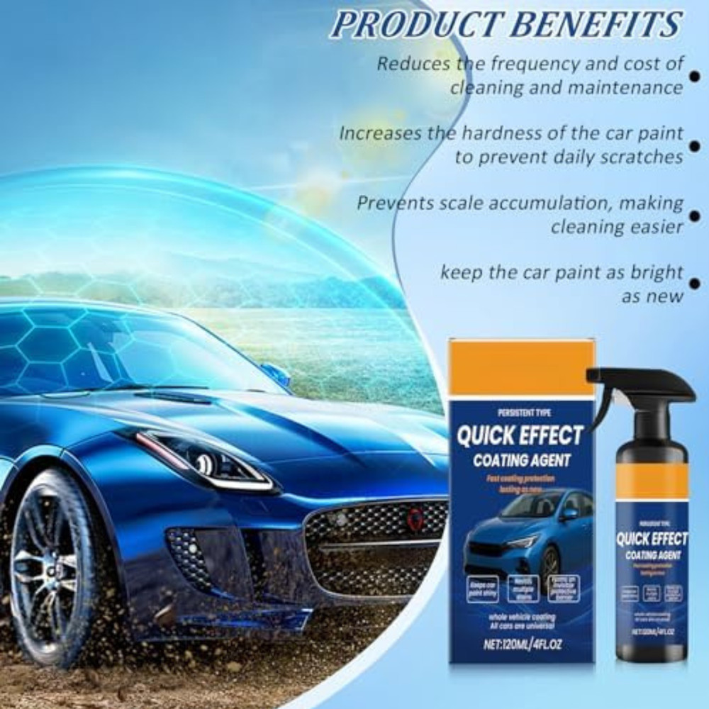 2PCS Advanced Car Quick-Acting Coating Agent Spray, Car & Bick cleaning Spray,