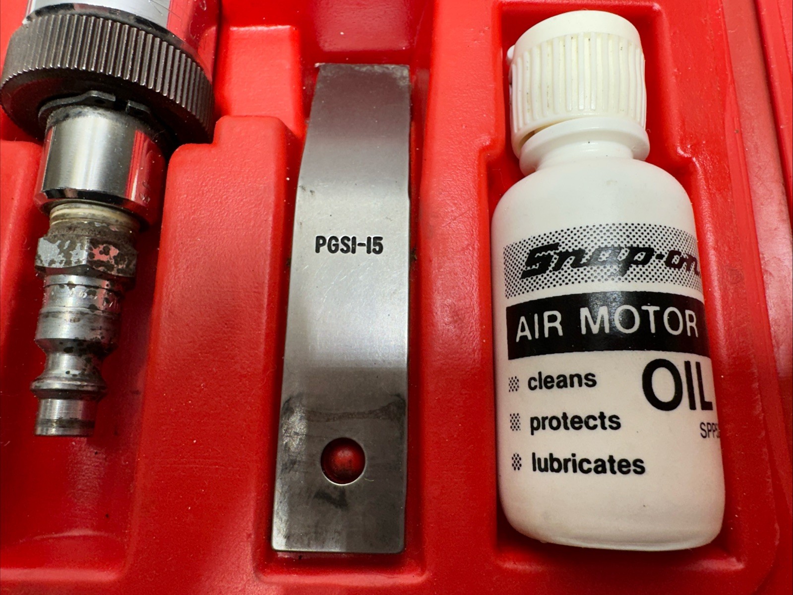 Snap On Air Powered Gasket Scraper Set Pneumatic W/Case and Scrapers PGS1004