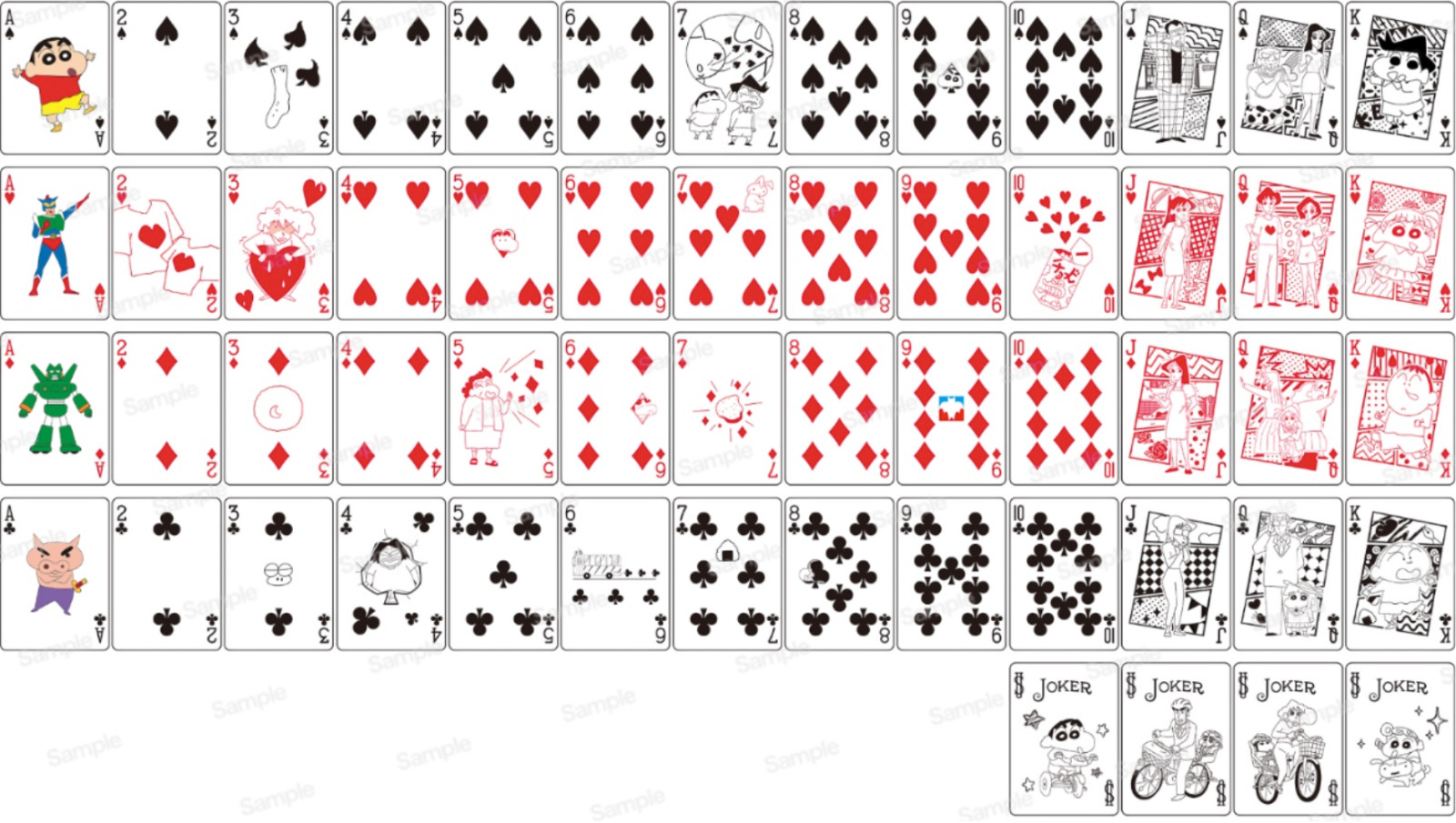 Bicycle Crayon Shin Chan Playing Cards Japan Import New