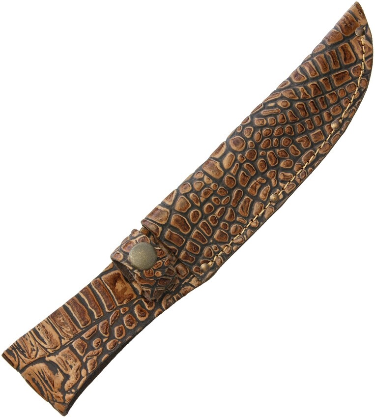 Sheaths Fits Up To 6" Fixed Blade Knife Crocodile Pattern Leather Construction