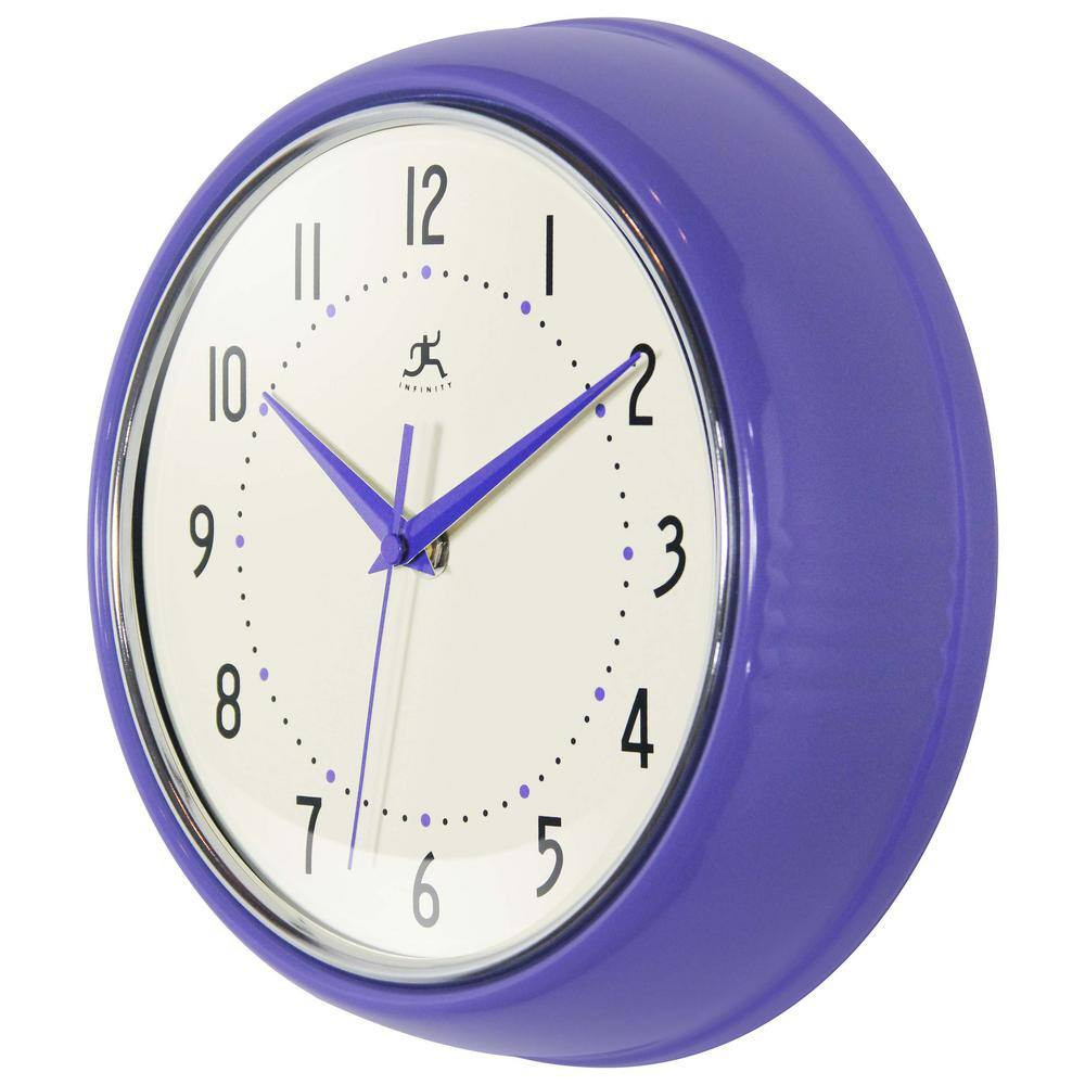 Retro round Veri Peri Wall Clock