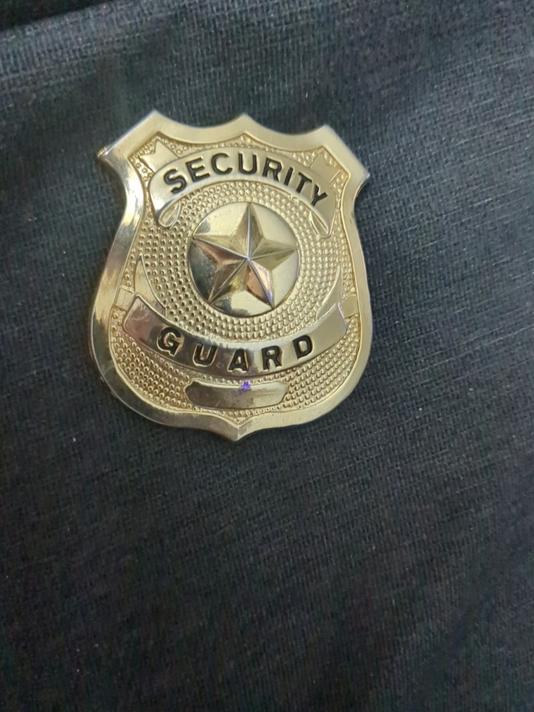 SECURITY  Guard Badge,, Vintage