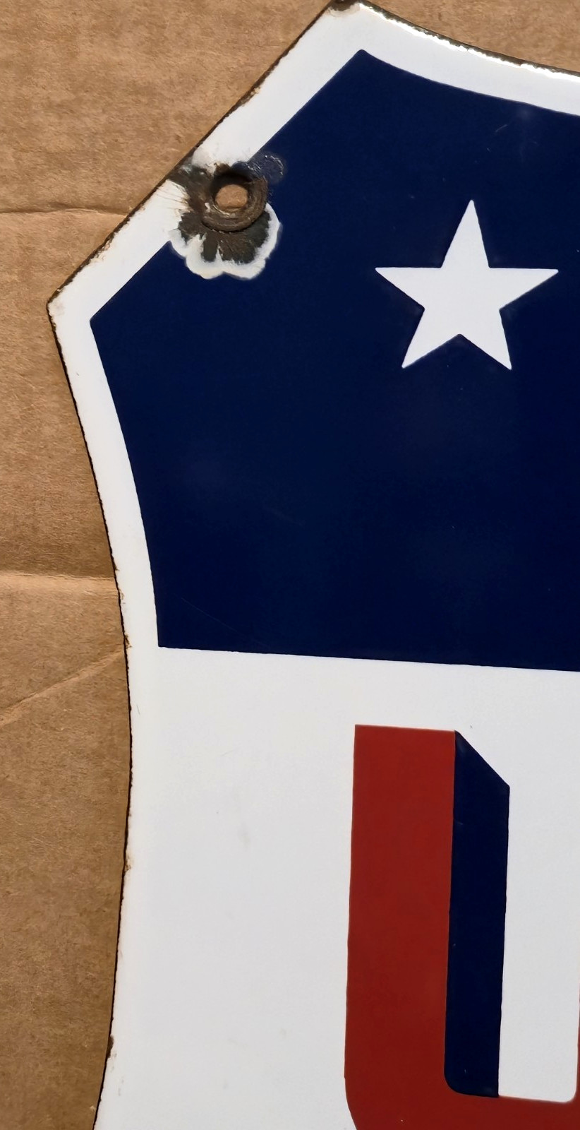 UNION TRUCK CO. VENTURA CALIF Porcelain Shield Sign - RARE!