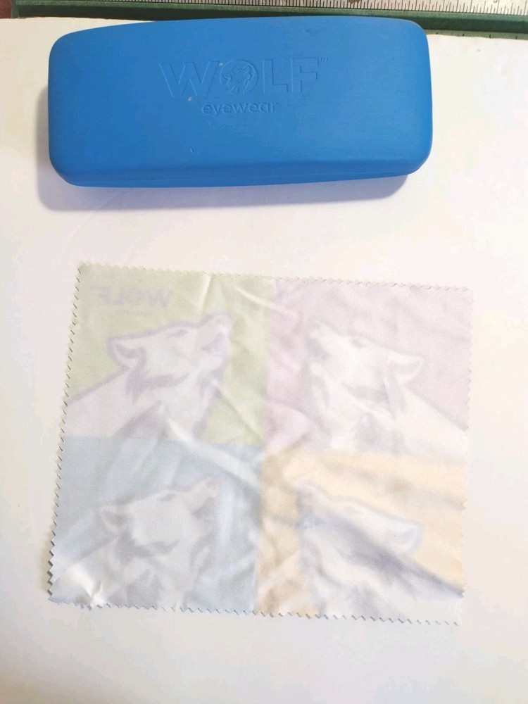 Andy Wolf Eyewear Case & Cleaning Cloth Blue