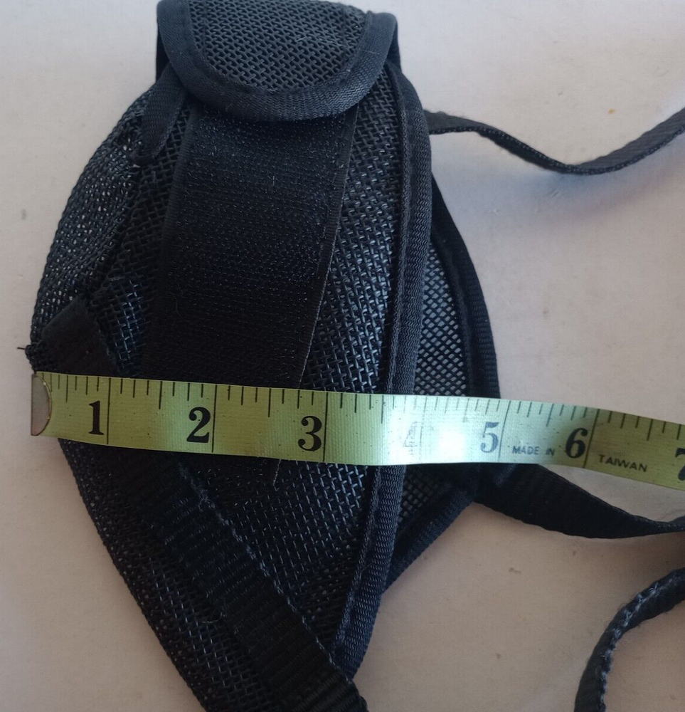 Mesh Dog Muzzle Large? Adjustable Black New - No Package