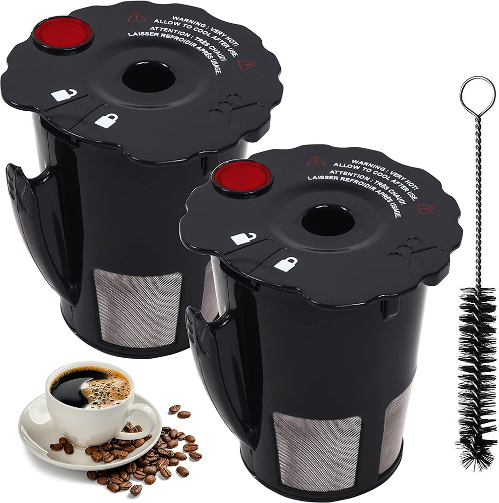 (2024 Update) Universal Fit 2 PACKS 119367 Reusable Coffee Keurig Filter Replace