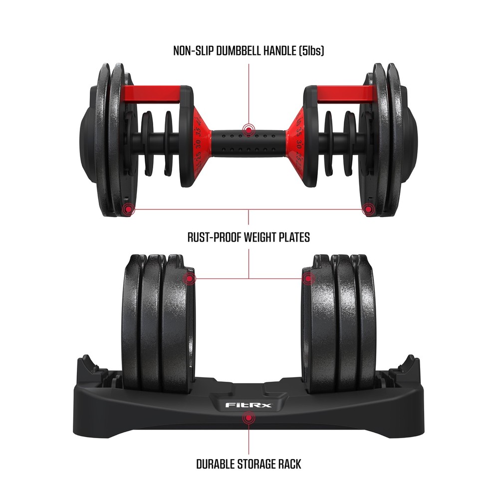 Adjustable Dumbbells, 52.5Lb Smartbell Dumbbell Set with Quick-Select Weights fo