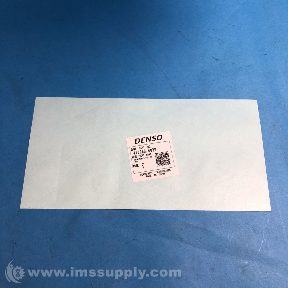 Denso 410985-4030 Labels FNIP