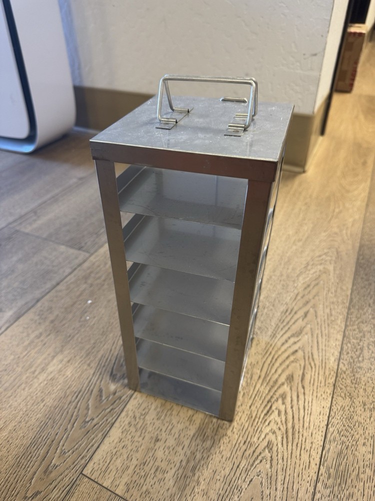 Metal Microscope Slide Freezer Storage Rack – Holds Multiple Slide Trays