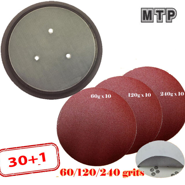 30+1 5" PSA Sander Pad No Holes For Porter Cable 13904 13909 333 334 332 13900