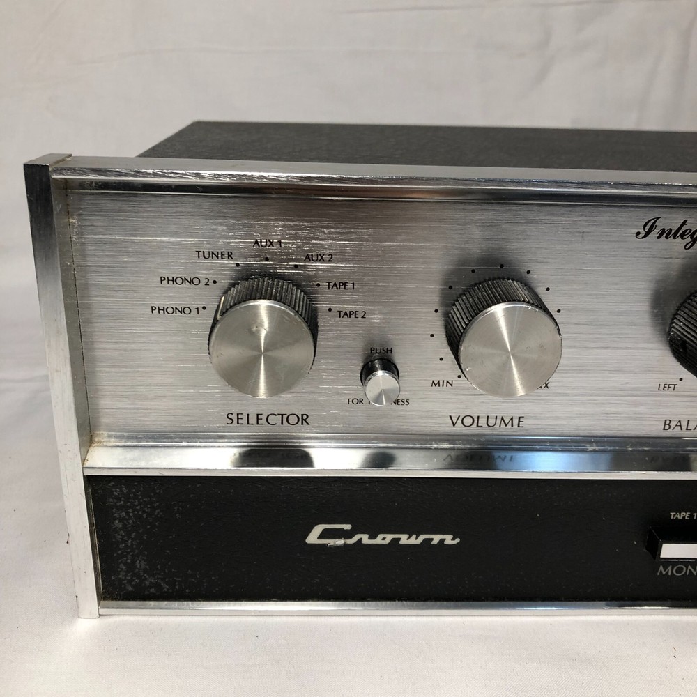 Crown IC150 1970s Solid State Integrated Circuit Stereo Console Preamp FOR PARTS
