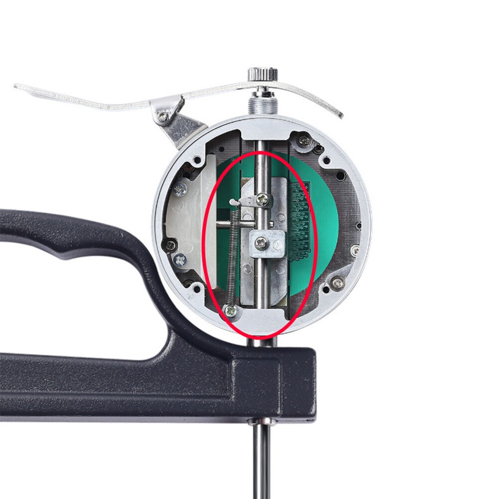 LCD Centimeter Micrometer Thickness Gauge Round Head Measuring Dial Indicator