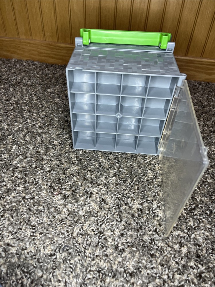 Minecraft Mini Figure Collector Case Storage Cube Playset 2014 Mattel