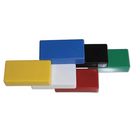Magna Visual Cm-11M Ceramic Magnets, Rectangle, Assorted, Pk6