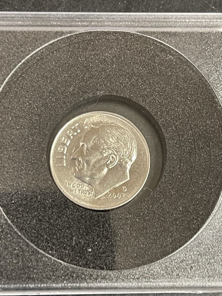 2003 D Dime Strike Error Weak 3 Appears As A 7