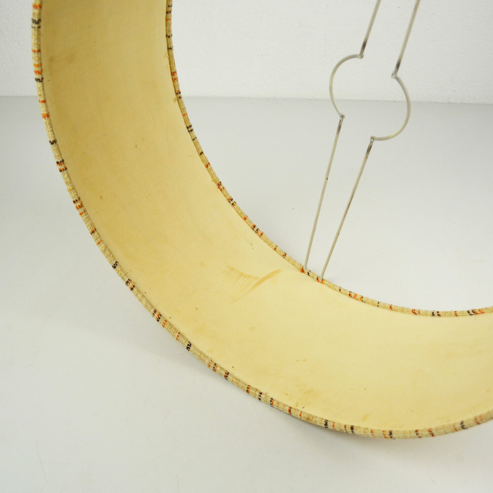 TEMDE Lights - Teak Ceiling Light - Vintage Ceiling Lamp Cable Pull Lampshade