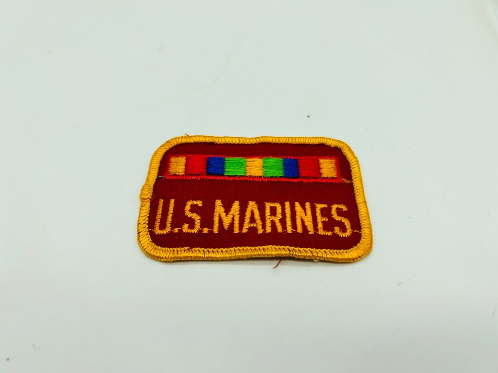 Colorful US Marines Red Embroidered Red Cloth 3” Patch