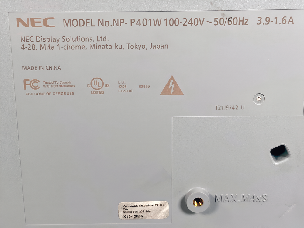 4000 ANSI 3LCD Projector for Multipurpose Daytime Usage DICOM HD HDMI w/Remote