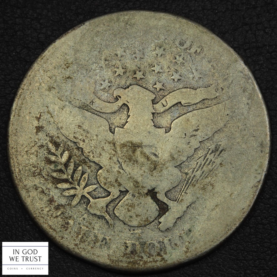 1892 S Barber Silver Half Dollar 50C
