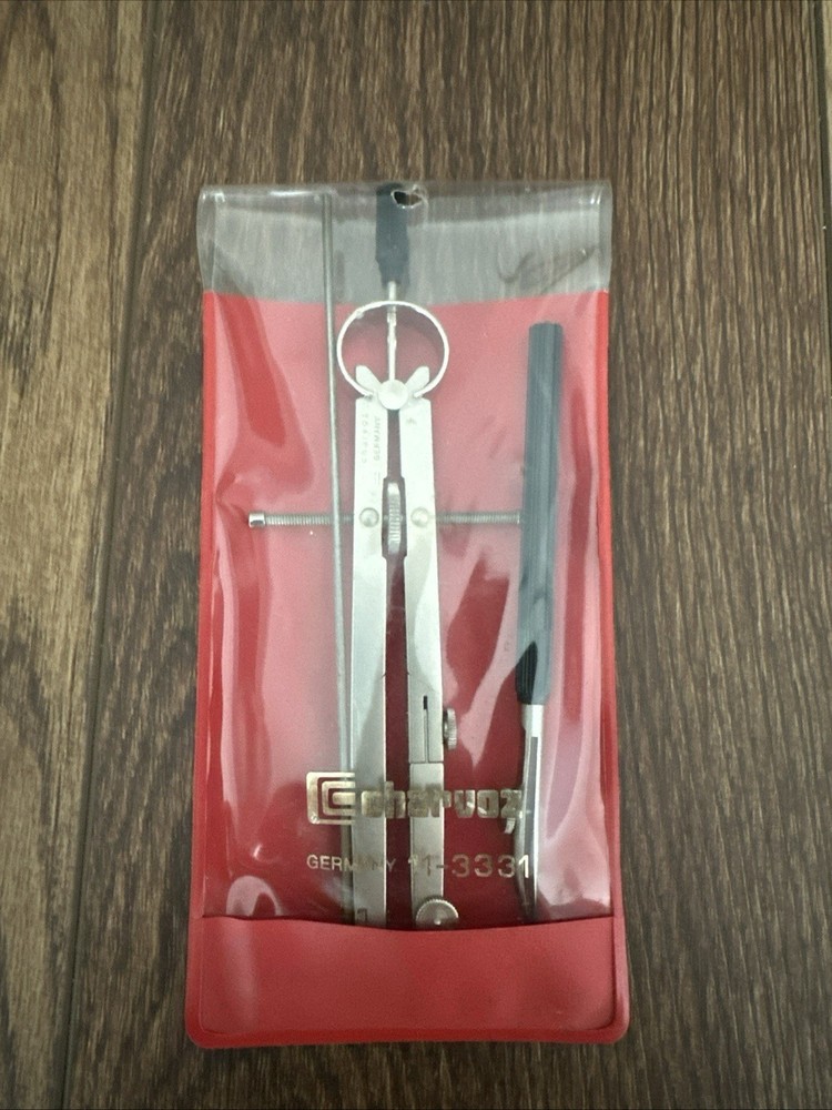 Vintage Charvoz Germany Drafting Compass – Model 11-3331 – Original Case