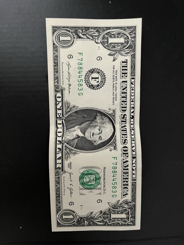 $1 Dollar Bill Error Print Series 2021