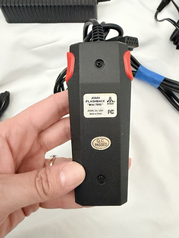 Atari Black Classic Joystick Controllers with Power Adapter