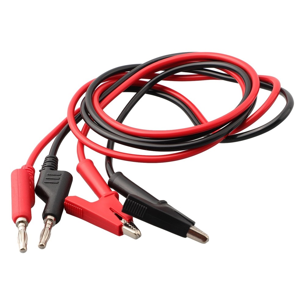 Test Equipment Cable 1M Cable 2PCS Clip Maintenance Power Supply