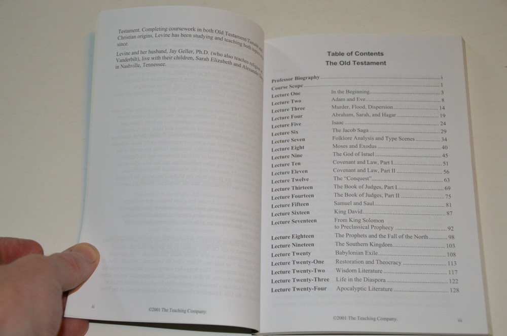 Great Courses/Teaching Company THE OLD TESTAMENT 12 CD w/ Course Guidebook