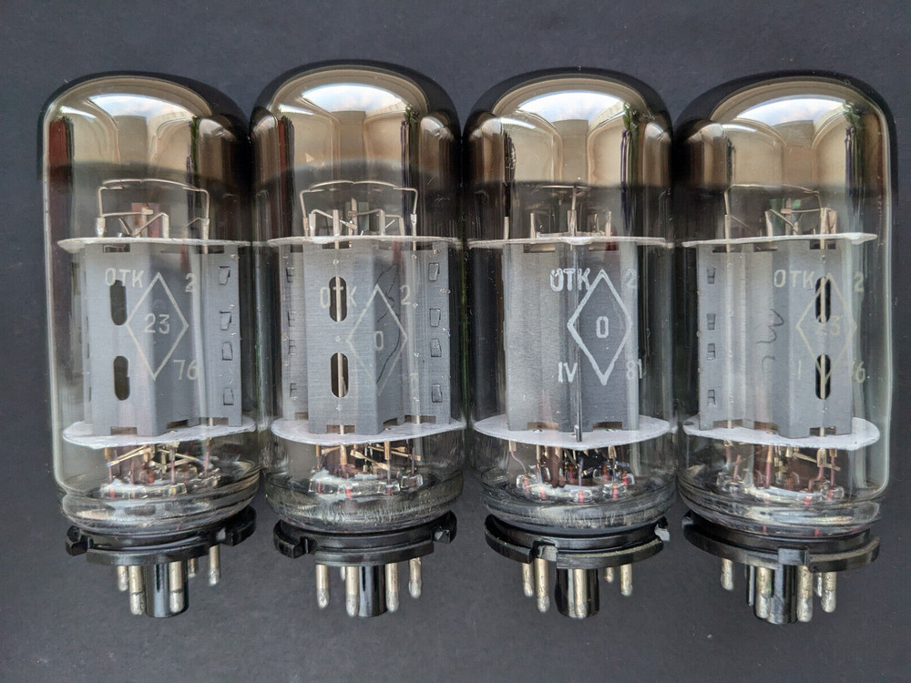 Tubes 6P3S-E (6L6 /5881/6L6G)  Reflector  4pcs Tested MATCHED  QUAD