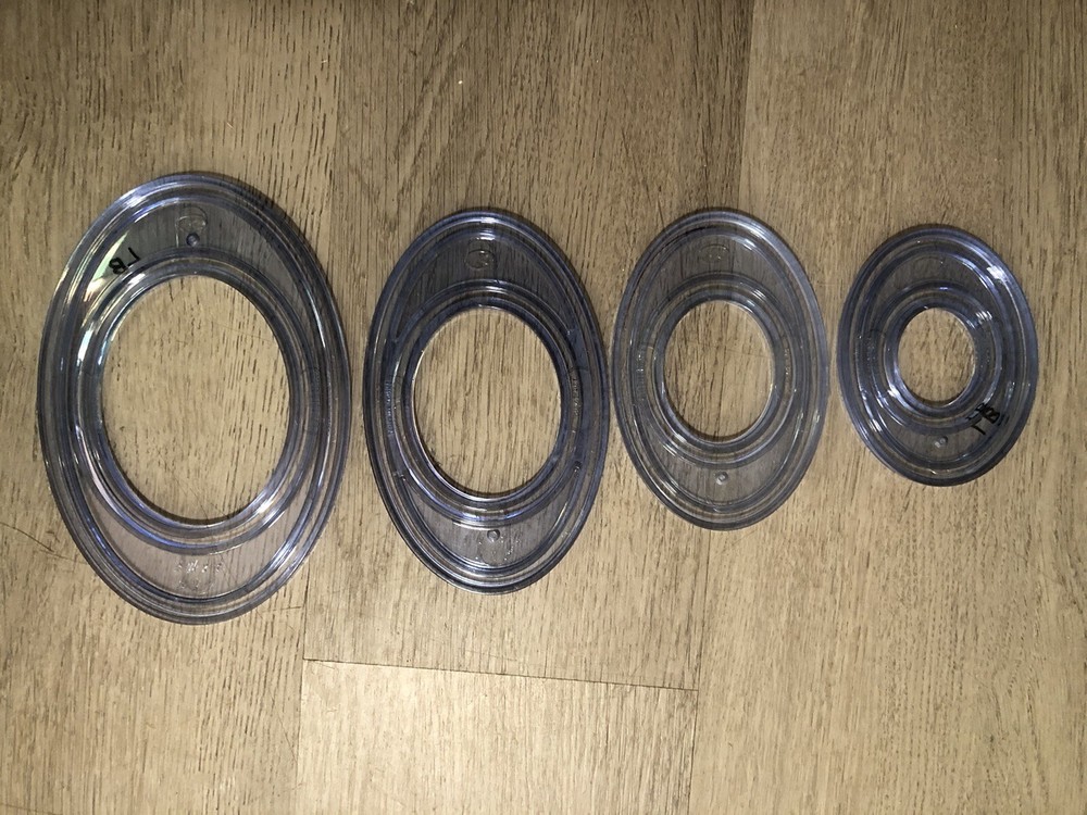 Creative Memories Custom Cutting System 4 Oval Pattern Template Set Scrapbooking