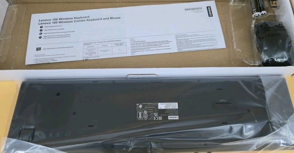 Lenovo 100 USB-A Wireless Combo, New