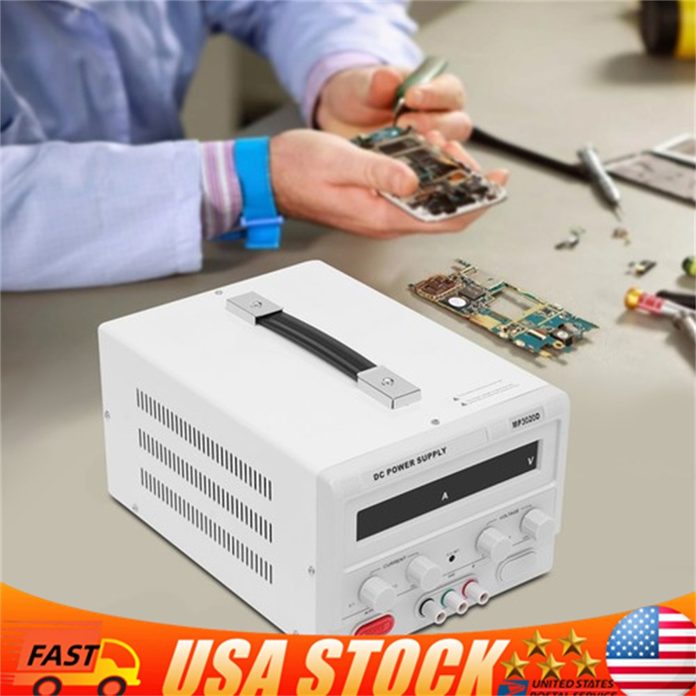 0-20A 0-30V Benchtop Lab DC Regulated Power Supply Variable Test Power Source