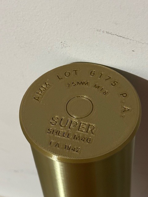 M48 Sherman Tank 75mm Super 3D Printed Display Replica Model Shell USA MADE WWII