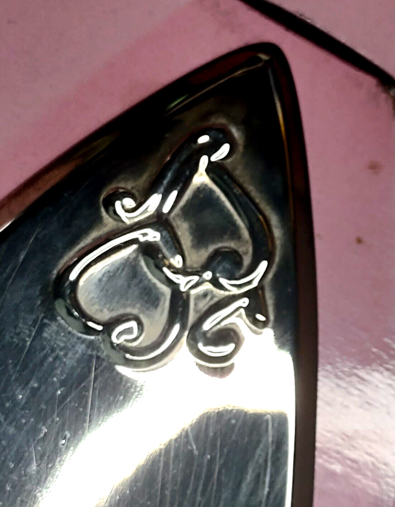 Cake Serving Set Dble Heart Design Everlasting Elegance Silverplate Wedding BOX