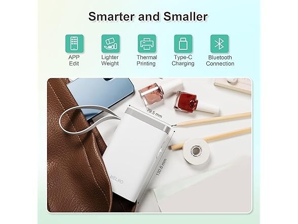 2023 NELKO P21 Mini Portable Bluetooth Label Maker