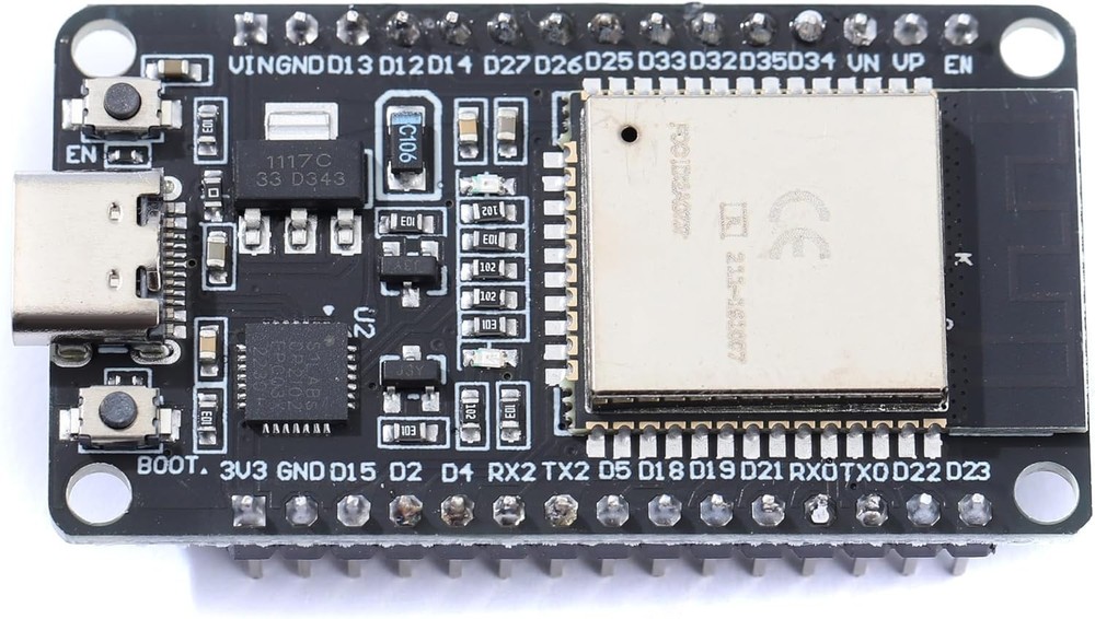 Arduino-Compatible ESP-WROOM-32 Wi-Fi + Bluetooth Microcontroller - 30P Type-C